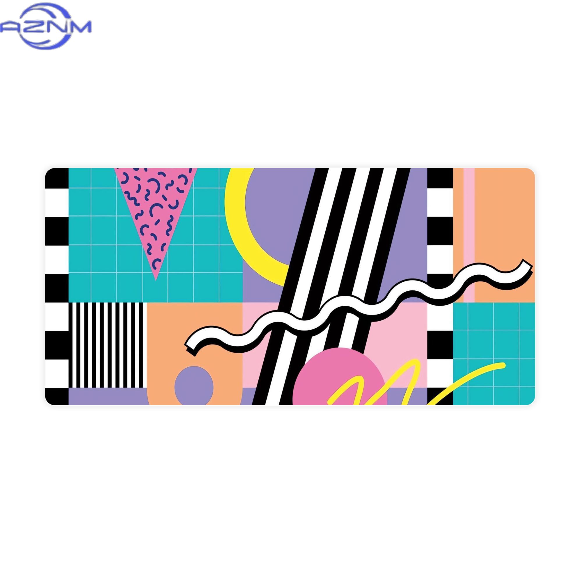 Desk Corner Mat - Коврик для стола Memphis Pattern 91