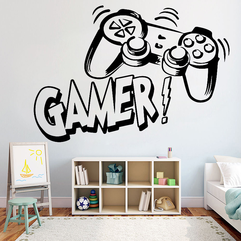 Gaming Accessories Wallpaper - Наклейка на стену для детской комнаты,