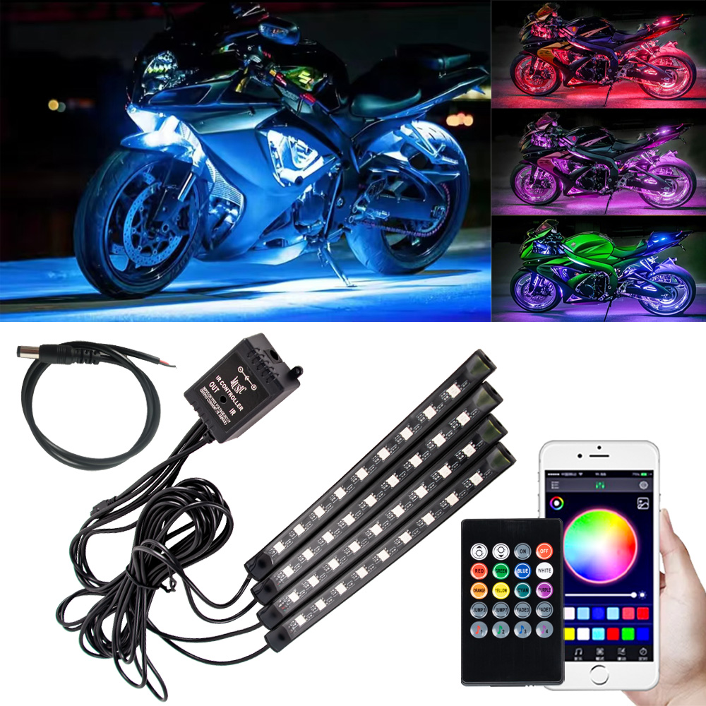 Rgb Hub Sync - Светодиодный светильник для ног для мотоцикла,