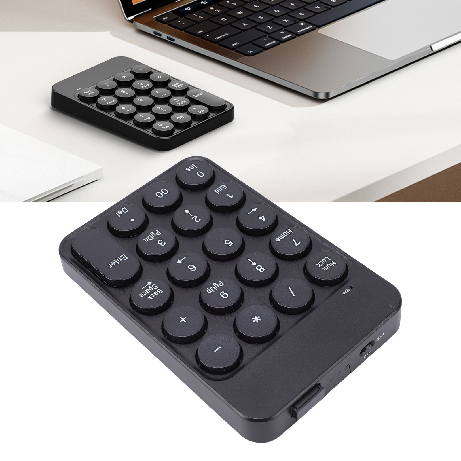 Keyboard Numpad Separate - Мини-цифровая клавиатура с круглыми колпачками 2,4G