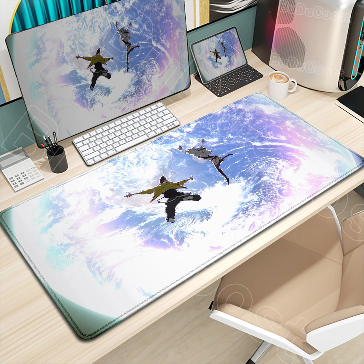 Desk Corner Mat - Новые обои с HD-печатью C_cyberpunk E_edgerunners