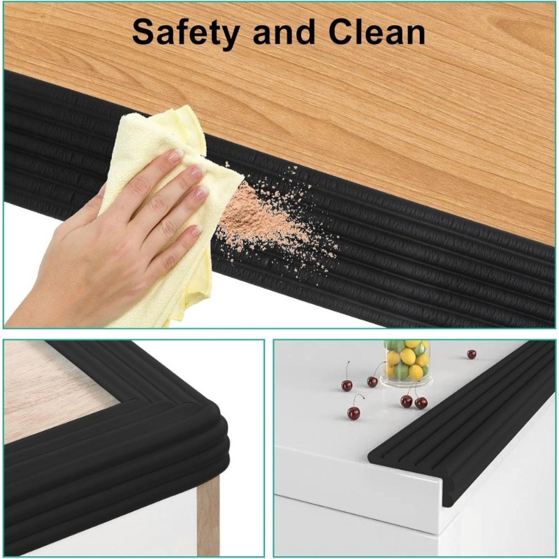 Черная утолщенная самоклеящаяс – обзор и цена Desk Corner Mat