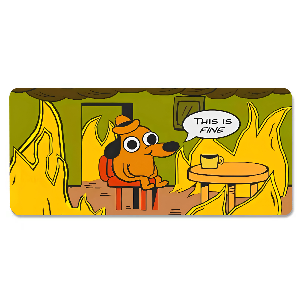 Коврик для мыши This Is Fine D – обзор и цена Gaming Accessories For Setup