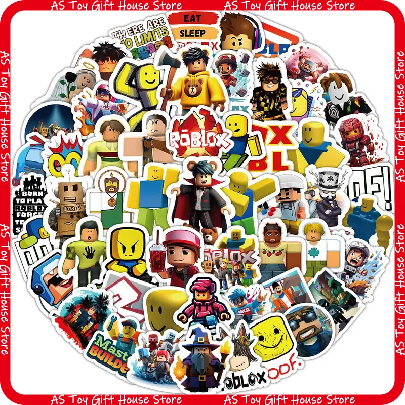 100 шт. наклеек Roblox, водоне – обзор и цена Gaming Accessories Roblox