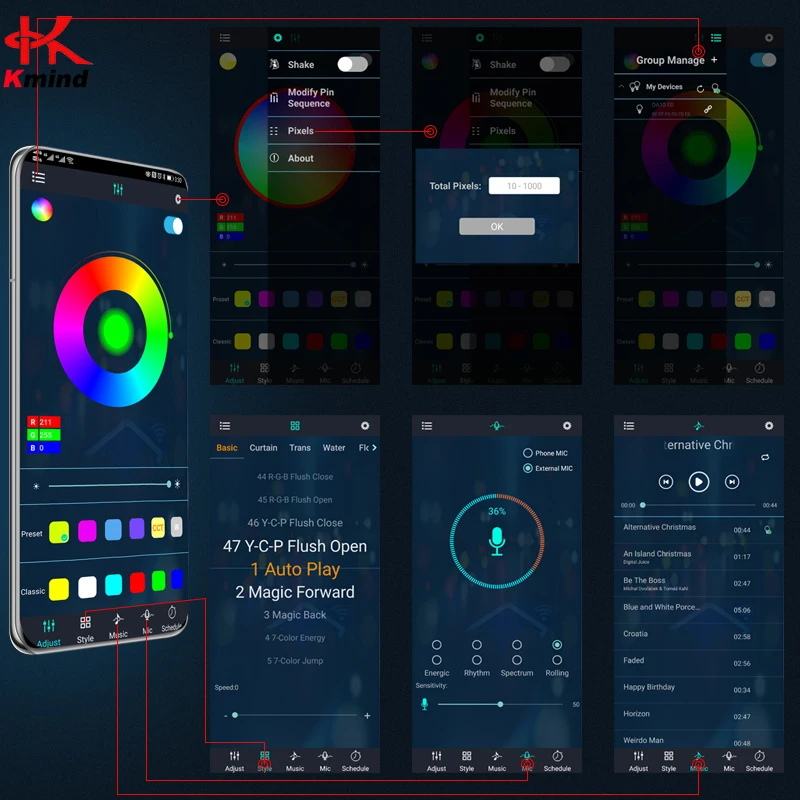 Автомобильные неоновые светоди – обзор и цена Rgb Hub Sync