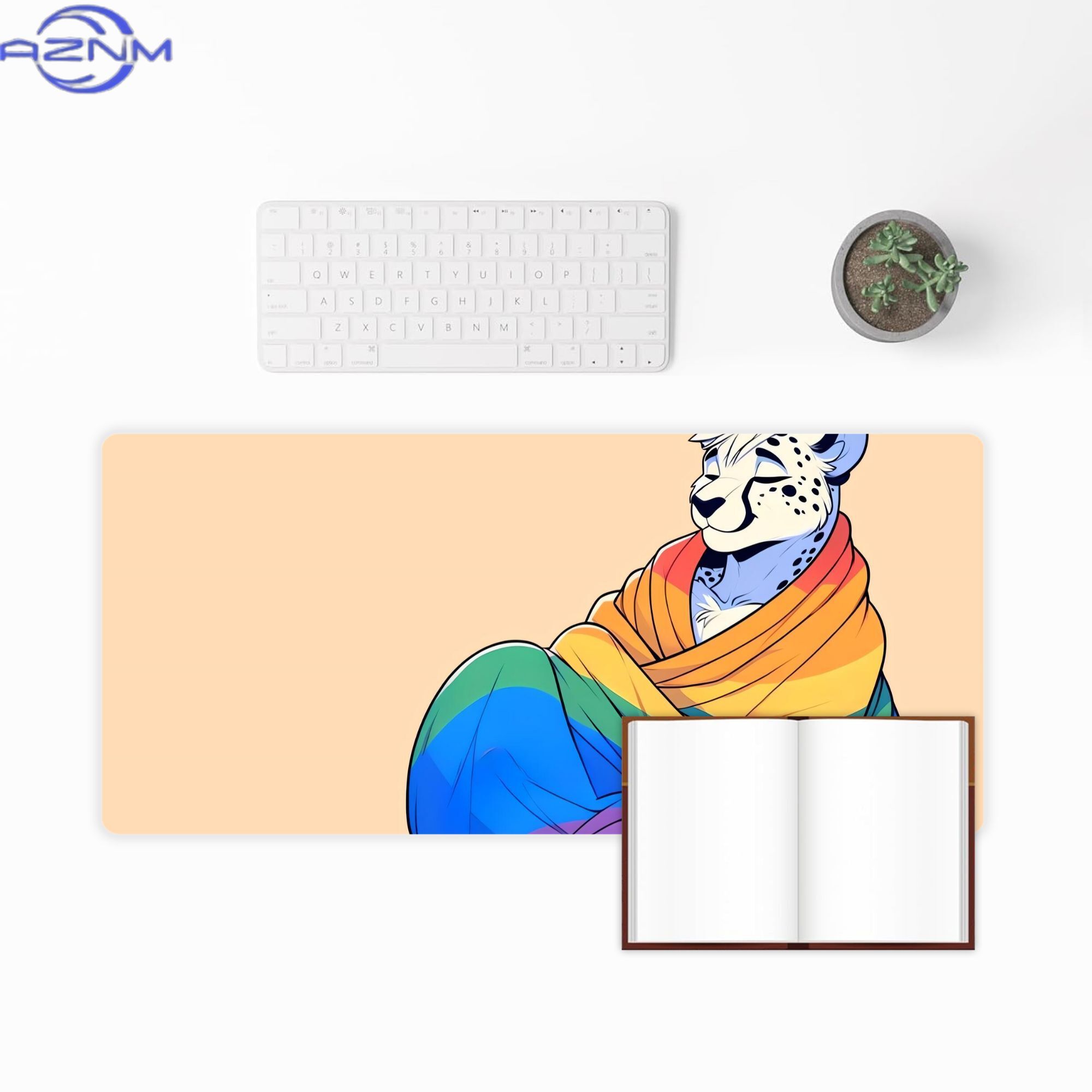 Уютный пушистый коврик для сто – обзор и цена Desk Corner Mat
