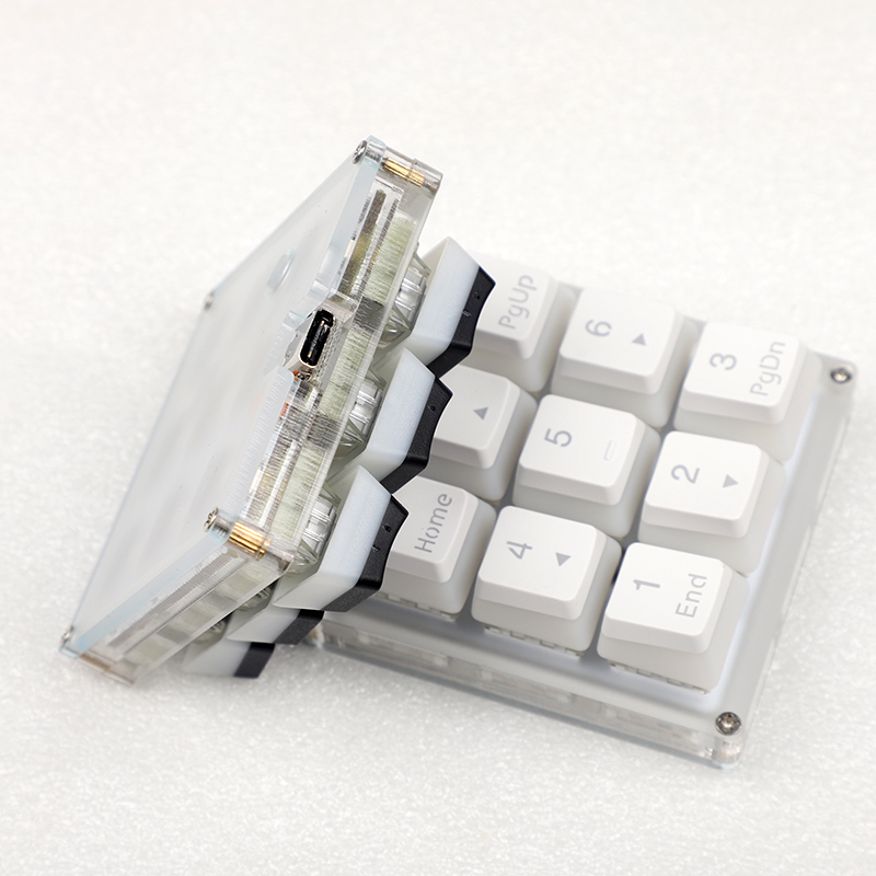 9-кнопочный QMK Hotswap YMDK R – обзор и цена Keyboard Numpad Separate